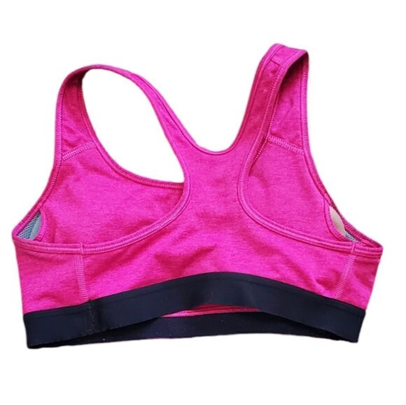 Nike Rasberry Pink & Black Sports Bra - Picture 2 of 3